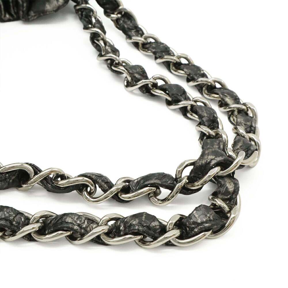 CHANEL Gray Logo Shoulder Bag - Picture 5 of 9